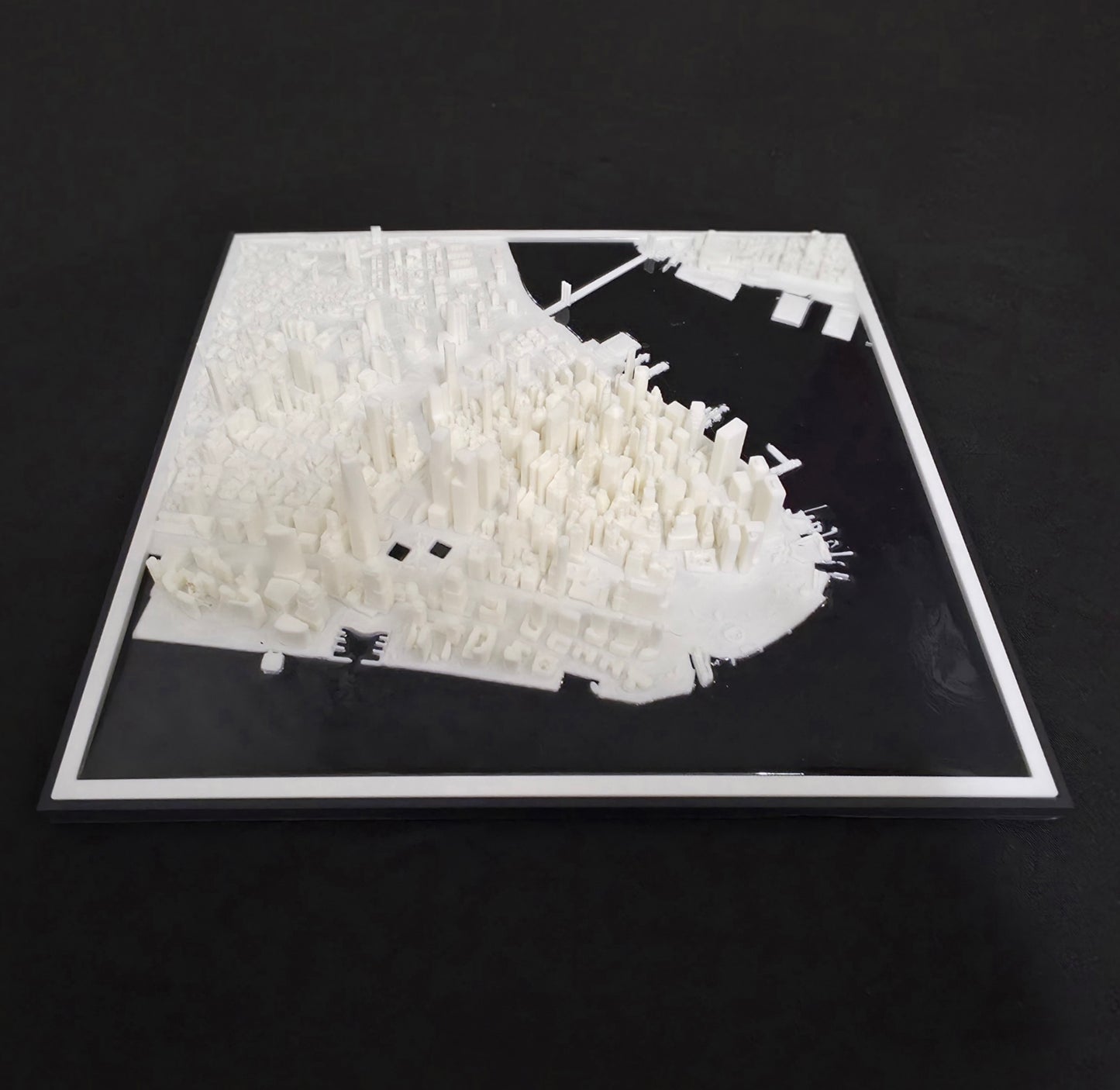 3d Printed New York City Model Map 13" By 13" Model