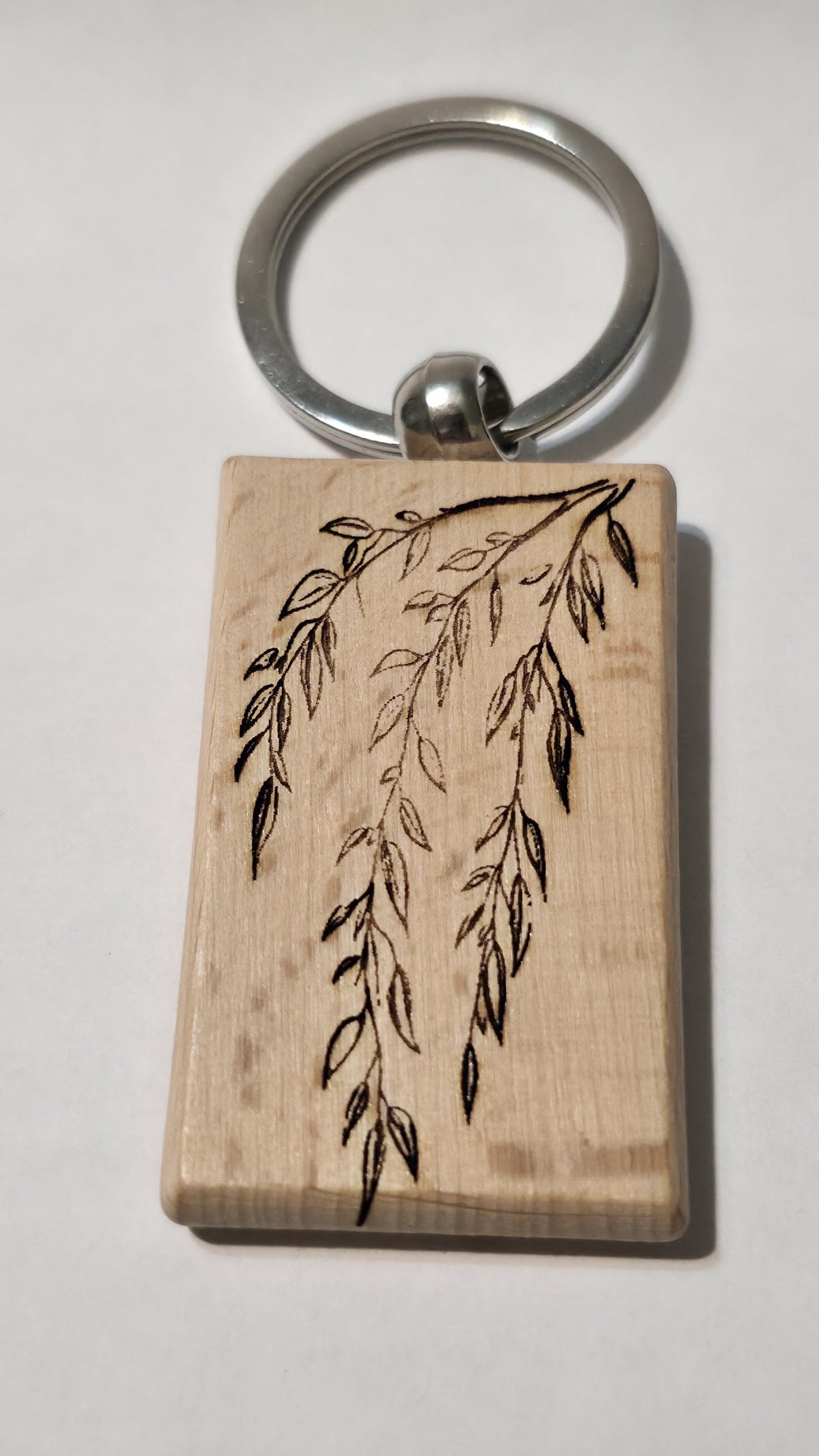 Japanese Laser-engraved Wooden keychains Handmade gift Pack
