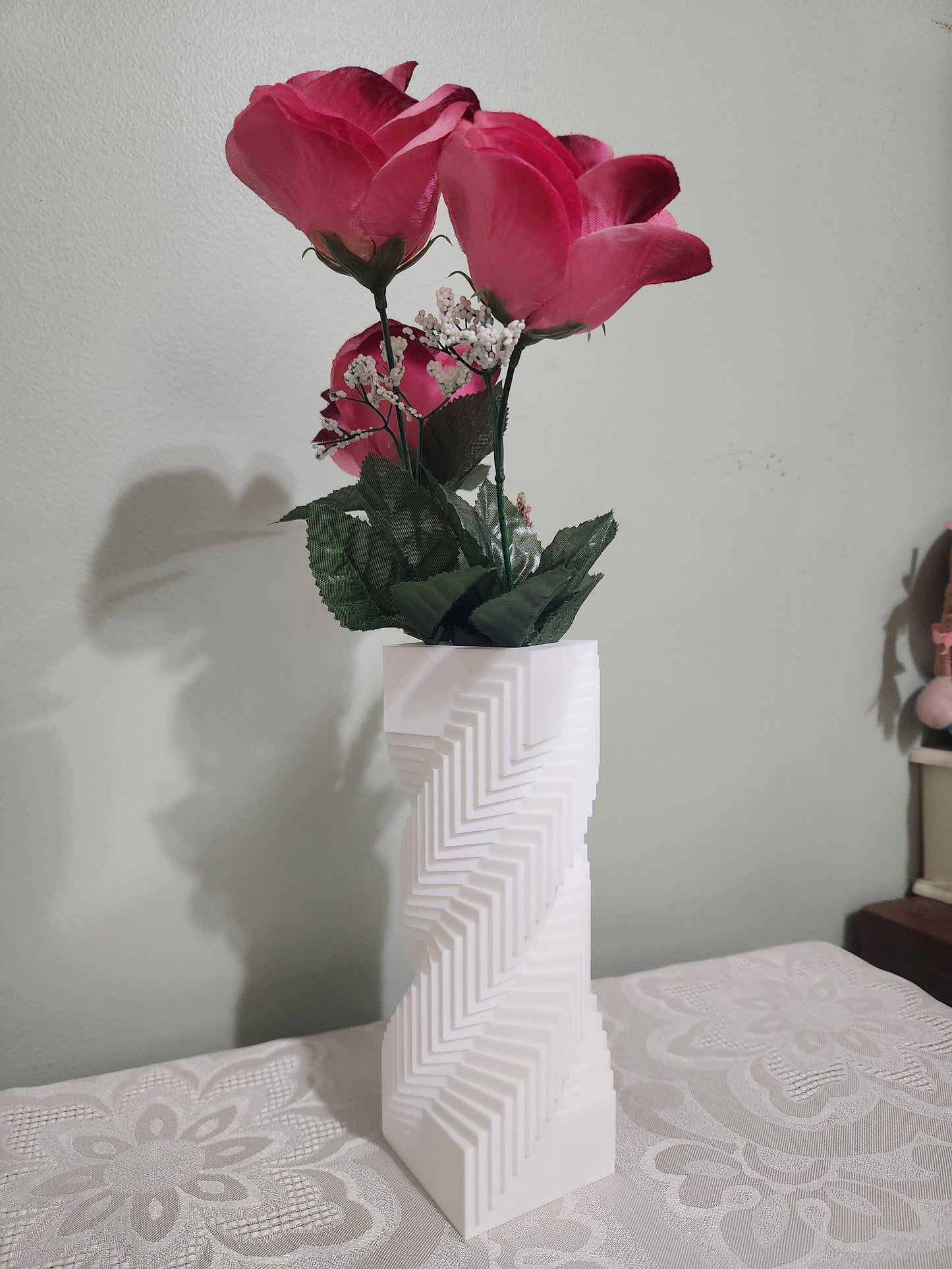 Spiral Square Vase