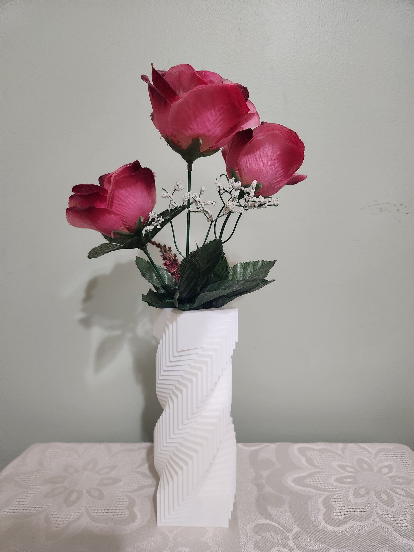 Spiral Square Vase