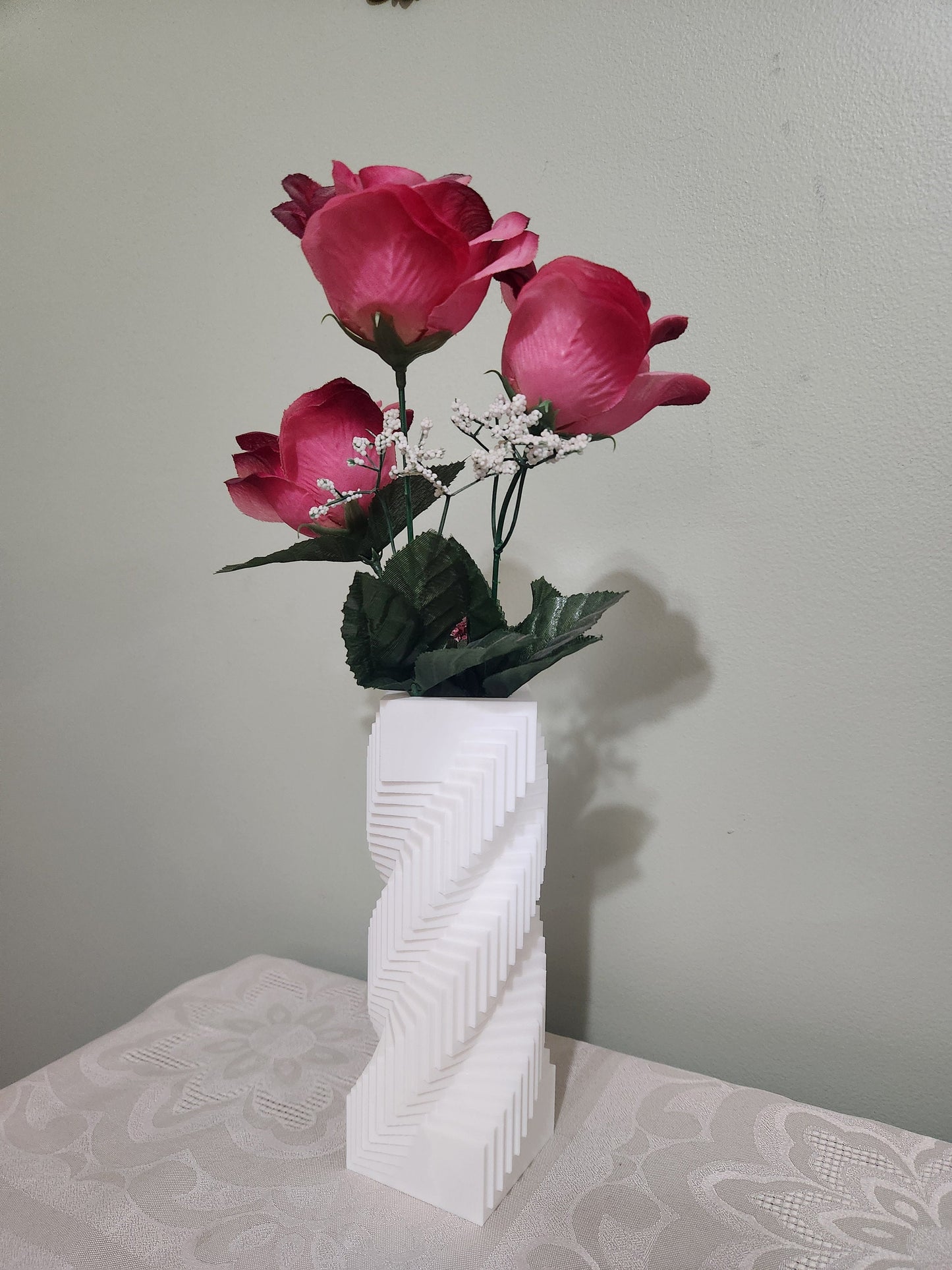 Spiral Square Vase
