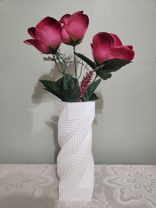 Spiral Square Vase