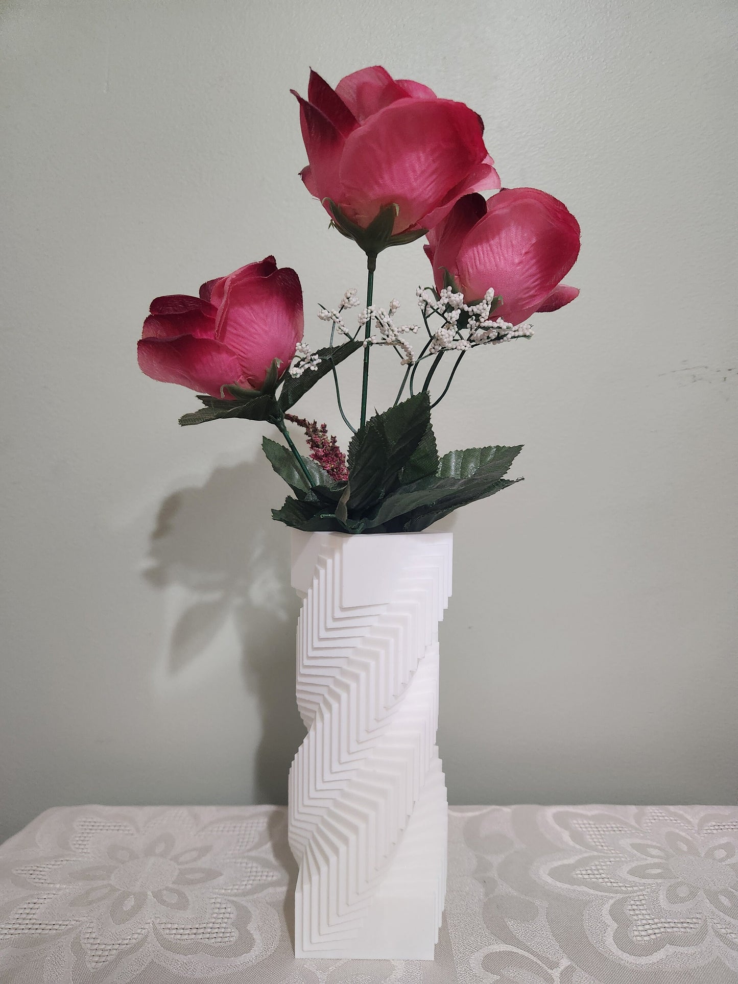 Spiral Square Vase