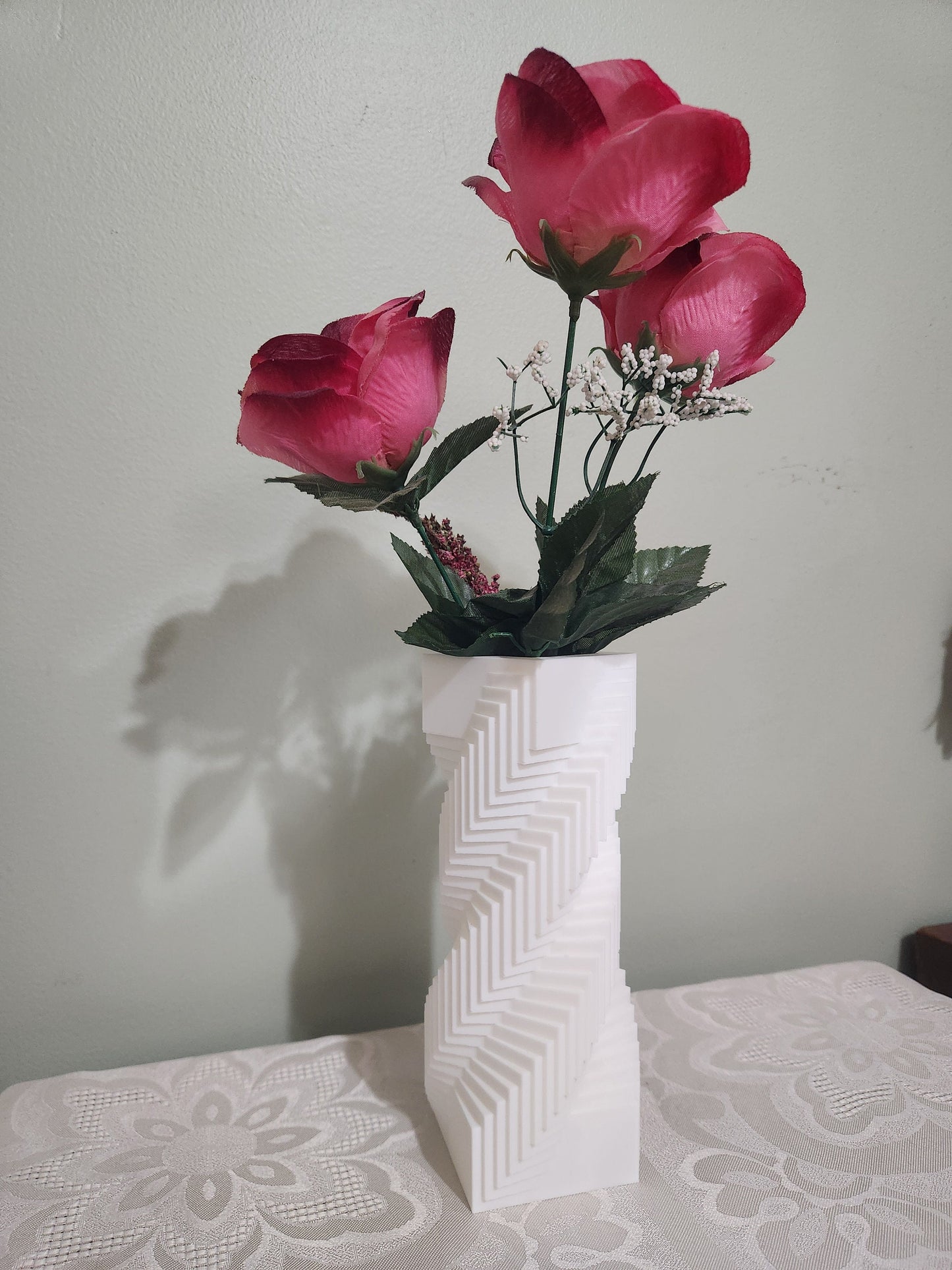 Spiral Square Vase