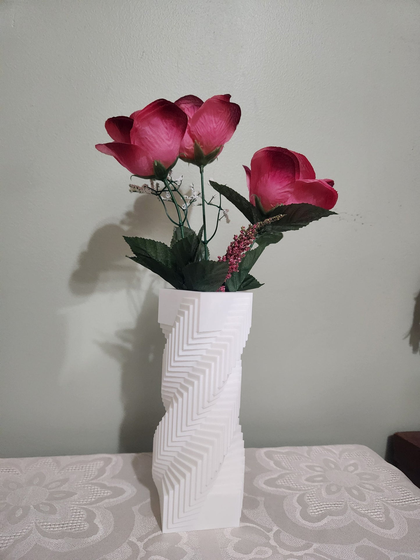 Spiral Square Vase